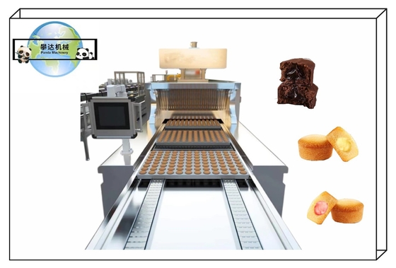 Full Automatic Custard Pie Cake Production Line, Cup Cake Production Machine, Layer Cake Processing Line Equipment