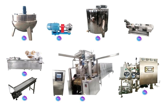 2025 Pure Fruit Hard Candy Processing Line For All Kinds of Hard Candy Like Apple, Strawberry, Lemon, Mango, Lichi etc