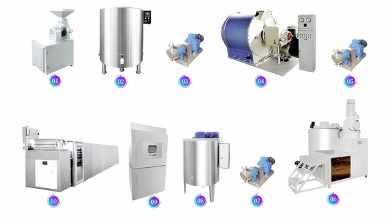 PD3000 Chocolate Conch Refiner Mahince 3000L Big Capacity Chocolate Production Line Machines For Food Industry Use