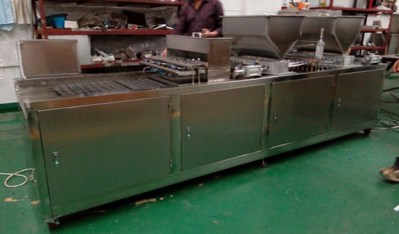 Full Automatic Custard Pie Cake Production Line, Cup Cake Production Machine, Layer Cake Processing Line Equipment